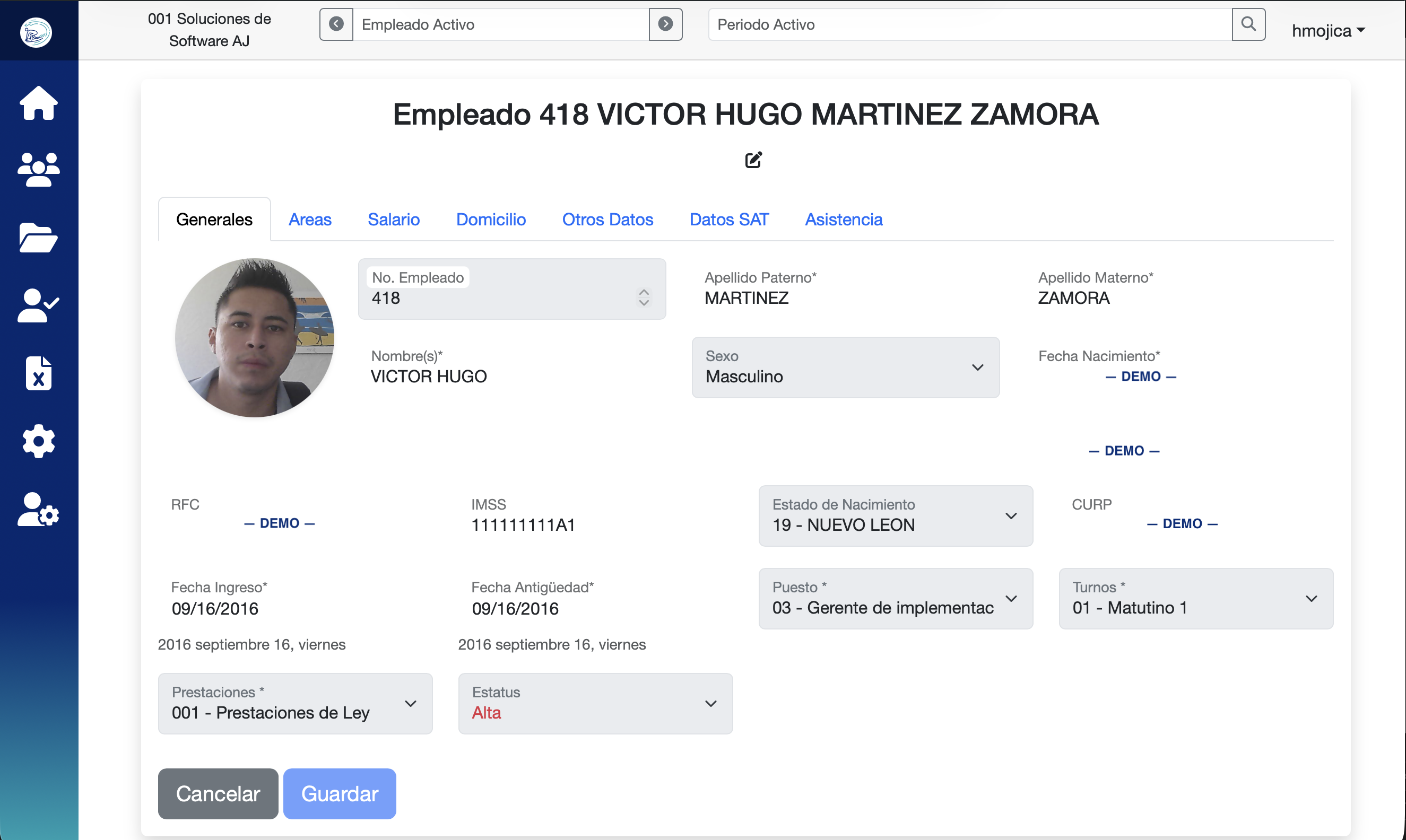 Pantalla de Empledos